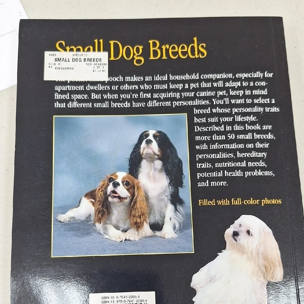 Small Dog Breeds Guide - Brown and Gray Cover